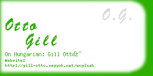 otto gill business card